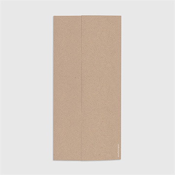 Faire-part naissance kraft garçon pochette duo - Dos du faire-part