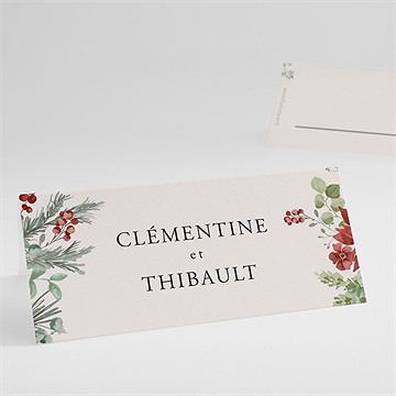 Marque-place mariage jardin fleuri