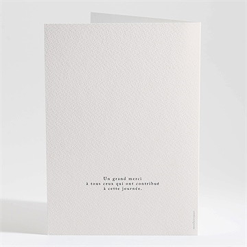 Livret de messe mariage jardin fleuri - Dos du livret