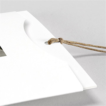 Faire-part naissance notre bonheur pochette duo - Détail du faire-part