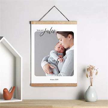 Affiche naissance tendresse - Mise en situation