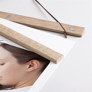 Affiche naissance tendresse - Détail des supports en bois