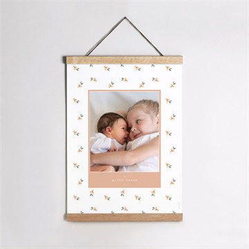 Affiche naissance ma petite soeur