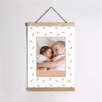 Affiche naissance ma petite soeur