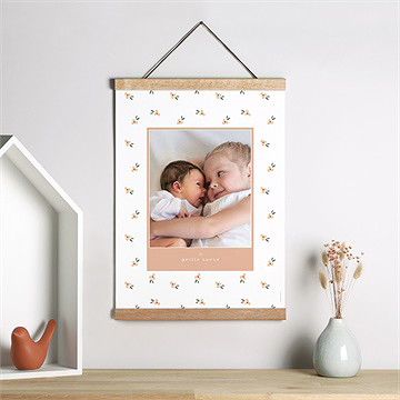 Affiche naissance ma petite soeur - Mise en situation