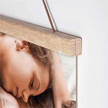 Affiche naissance pictos sur photo - Détail de l'affiche