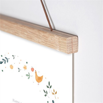 Affiche naissance tendres animaux - Détail de l'affiche