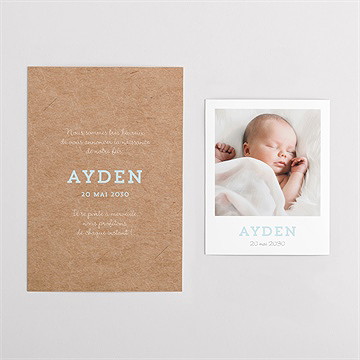 Faire-part naissance cocotte en folie duo ! - Vue d'ensemble