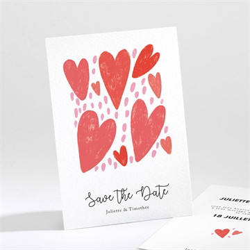 Save the Date mariage coeurs