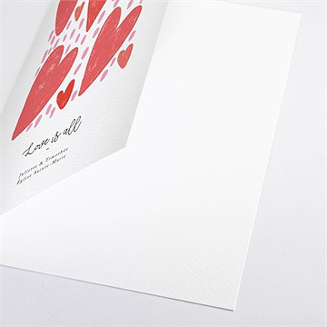 Livret de messe mariage coeurs - Détail du livret