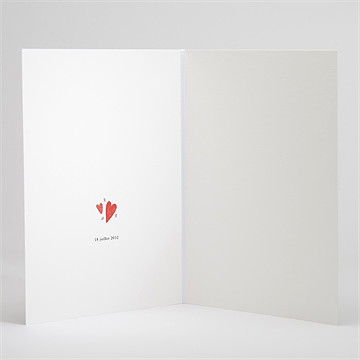 Livret de messe mariage coeurs - Intérieur du livret