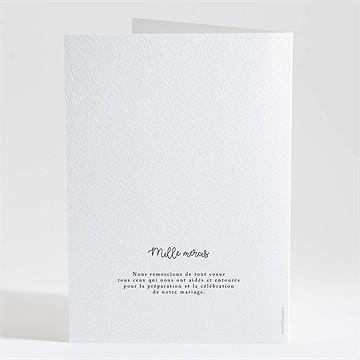 Livret de messe mariage coeurs - Dos du livret