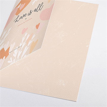 Livret de messe mariage love is all - Détail du livret