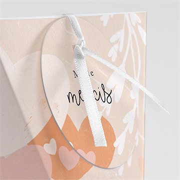 Boîte de dragées mariage love is all étui - Détail de la boîte