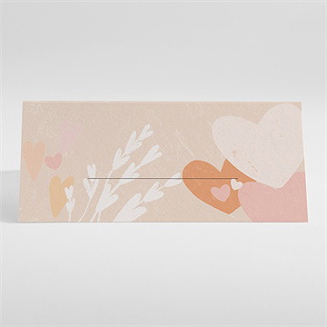 Marque-place mariage love is all - Dos du marque-place