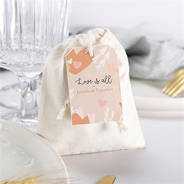 Pochon mariage  love is all - Mise en situation