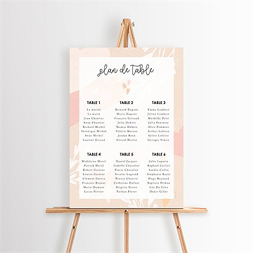 Plan de table mariage love is all