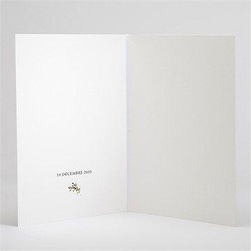 Livret de messe mariage orange de noël - Intérieur du livret