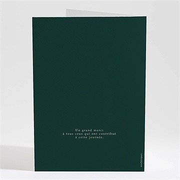 Livret de messe mariage orange de noël - Dos du livret