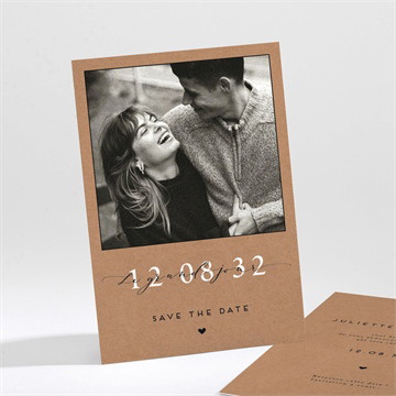 Save the Date mariage jour j kraft