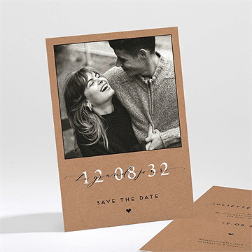 Save the Date mariage jour j kraft
