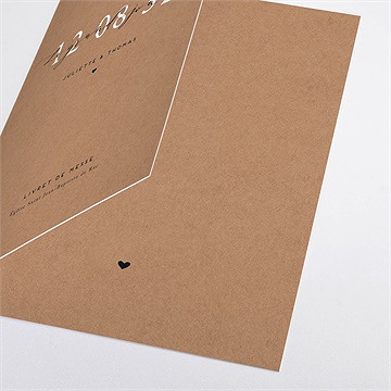 Livret de messe mariage jour j kraft - Détail du livret