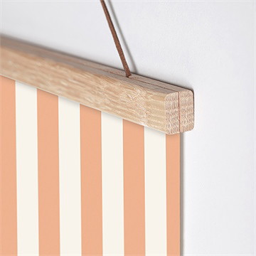 Affiche naissance rayures estivales - Détail de l'affiche