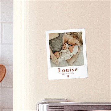 Faire-part naissance rayures estivales plié duo - Mise en situation