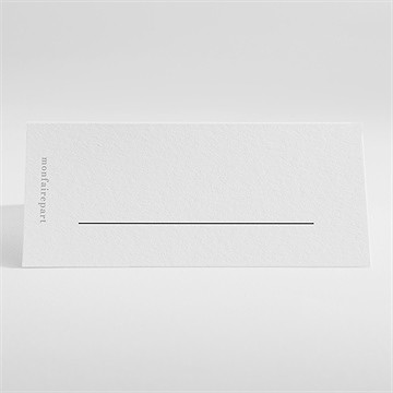 Marque-place mariage ronde fleurie - Dos du marque-place