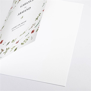 Livret de messe mariage ronde fleurie - Détail du livret