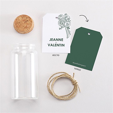 Mignonette mariage pas le choix étiquette - Vue d'ensemble