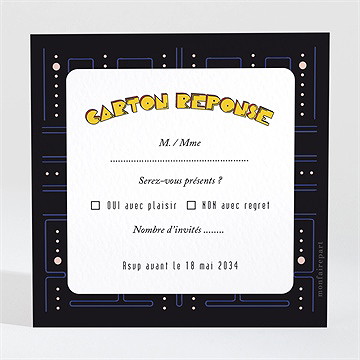 Carton réponse mariage geek