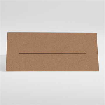 Marque-place mariage jour j kraft - Dos du marque-place