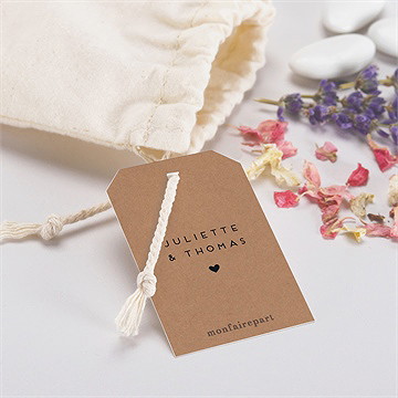 Pochon mariage  jour j kraft - Mise en situation