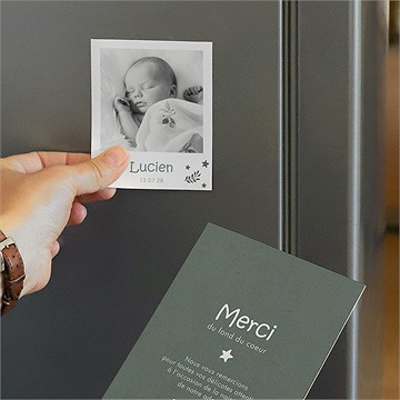 Remerciement naissance joie duo - Mise en situation