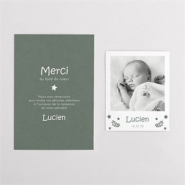 Remerciement naissance joie duo - Vue d'ensemble