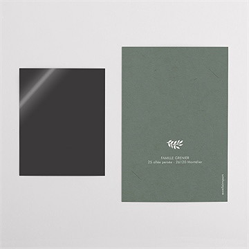 Remerciement naissance joie duo - Dos du faire-part