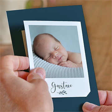 Remerciement naissance jolie touche duo - Mise en situation