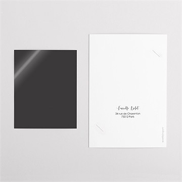 Remerciement naissance jolie touche duo - Dos du faire-part