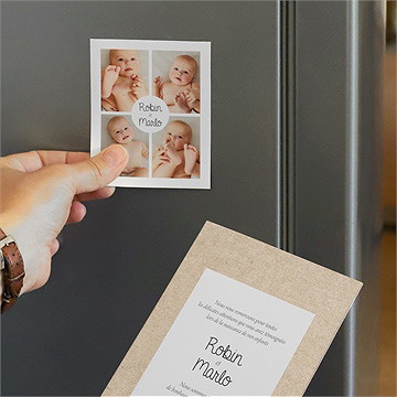 Remerciement naissance nos jumeaux duo - Mise en situation