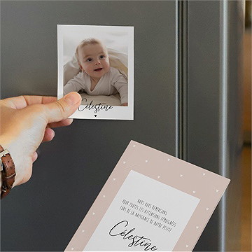 Remerciement naissance petit chéri duo - Mise en situation