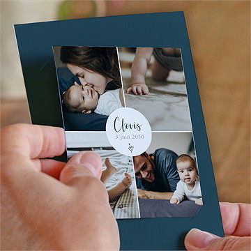 Remerciement naissance pêle mêle duo - Mise en situation