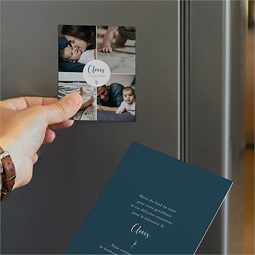 Remerciement naissance pêle mêle duo - Mise en situation