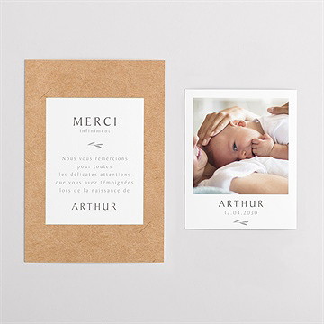 Remerciement naissance symétrie duo - Vue d'ensemble