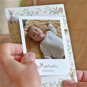 Remerciement naissance la clé des champs duo - Mise en situation