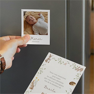 Remerciement naissance la clé des champs duo - Mise en situation