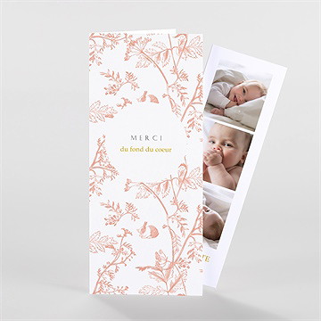 Remerciement naissance notre joie duo photomaton