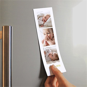 Remerciement naissance notre joie duo photomaton - Mise en situation