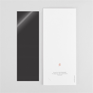 Remerciement naissance notre joie duo photomaton - Dos du remerciement