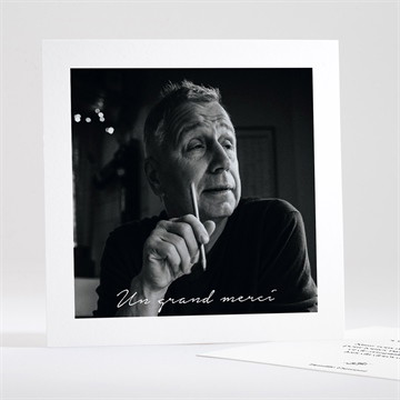 Remerciement décès pour toi carré